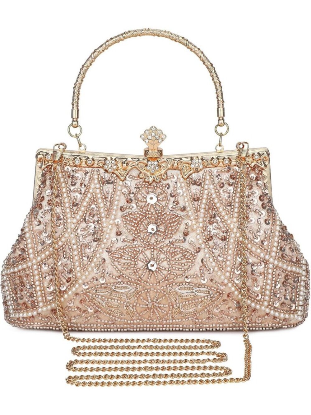 1920s Vintage Beaded Clutch Purse | Formal Bridal Wedding Handbag for Prom